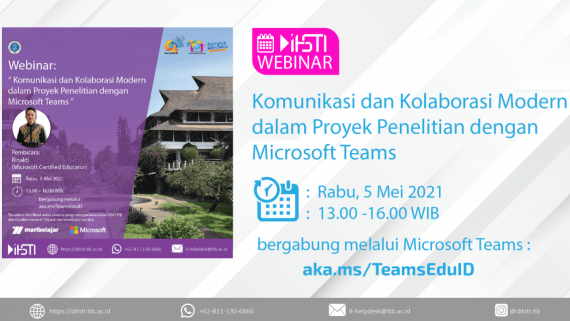 Webinar-Microsoft “Komunikasi dan Kolaborasi Modern dalam Proyek Penelitian dengan Microsoft Teams”